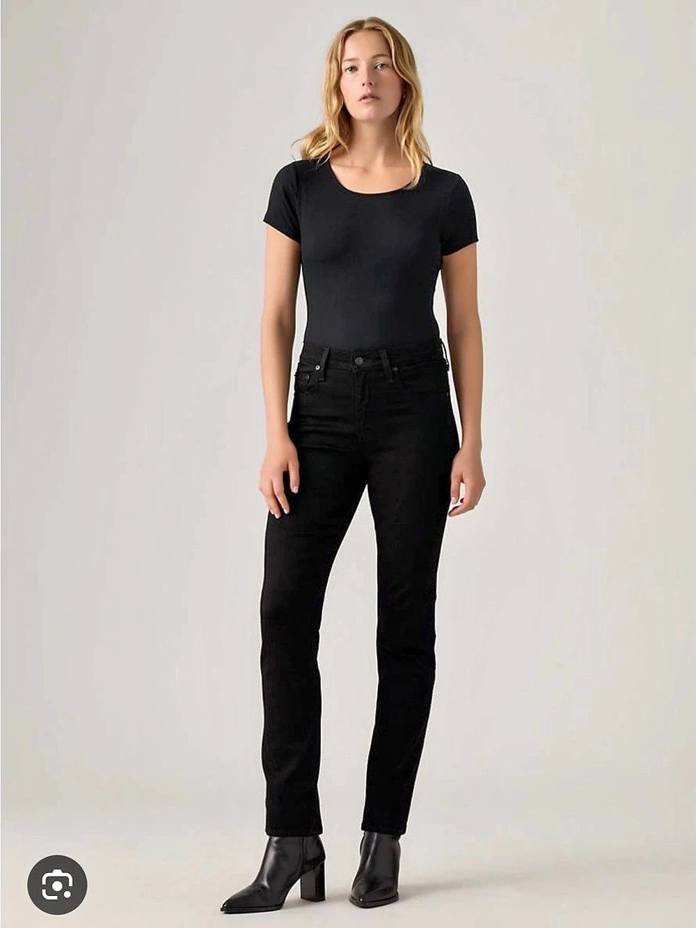 Levi's Premium 311 Shaping Skinny Jeans Black Mid Rise Stretch Women's 29
